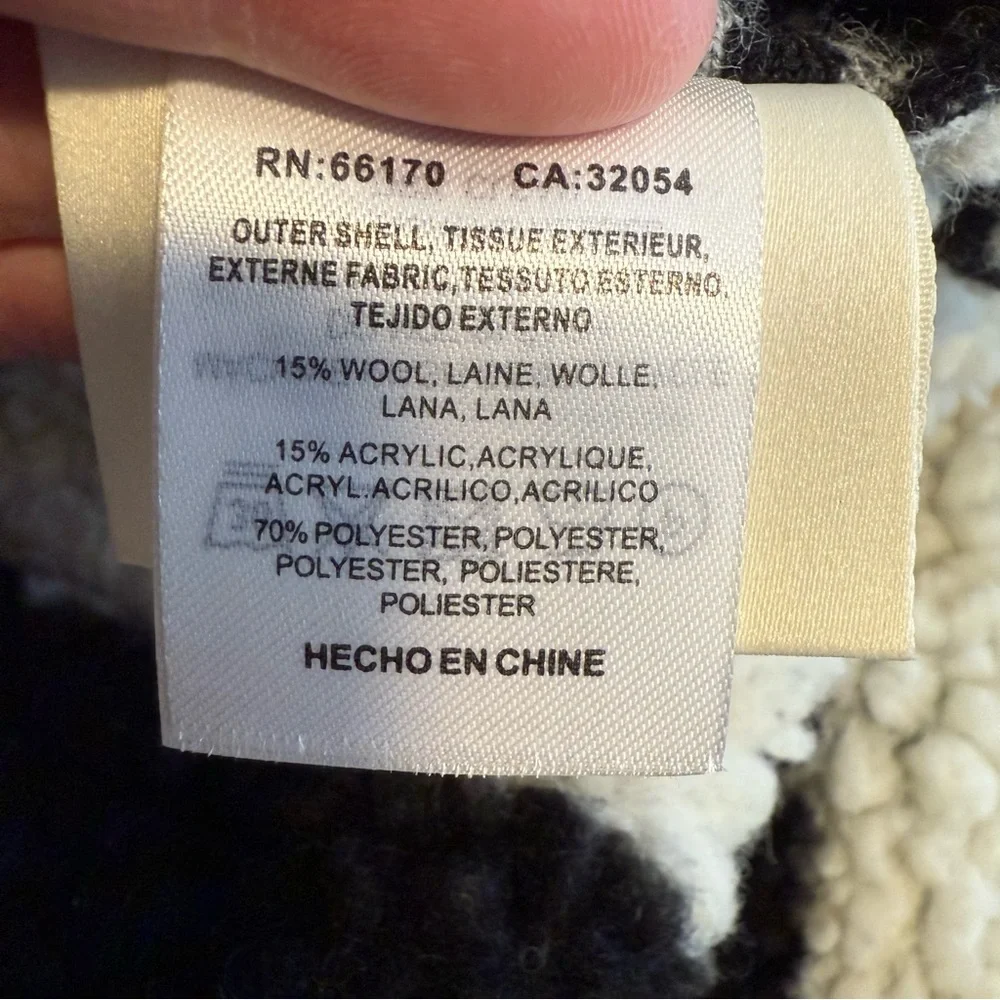 Anthropologie Sherpa Striped Cardigan, O/S - Picture 10 of 10